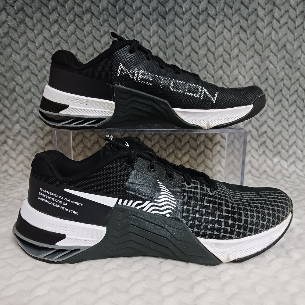 Nike Metcon 8 Black Dark Smoke Grey Women's Workout Cross Training Shoes Size 7